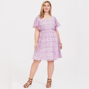 Torrid Mini Chiffon Skater Dress Size 3X